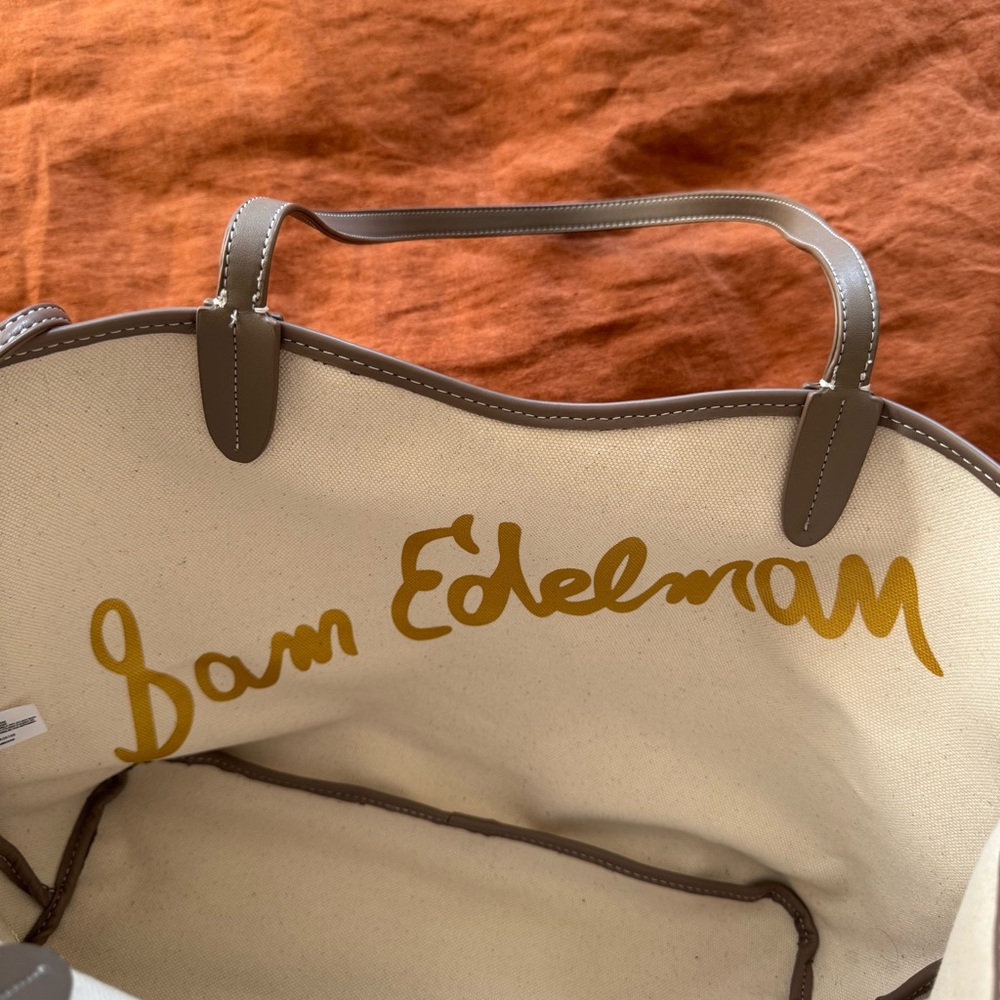 Sam Edelman shoulder tote bag with detachable pouch, NWT - Picture 3 of 7
